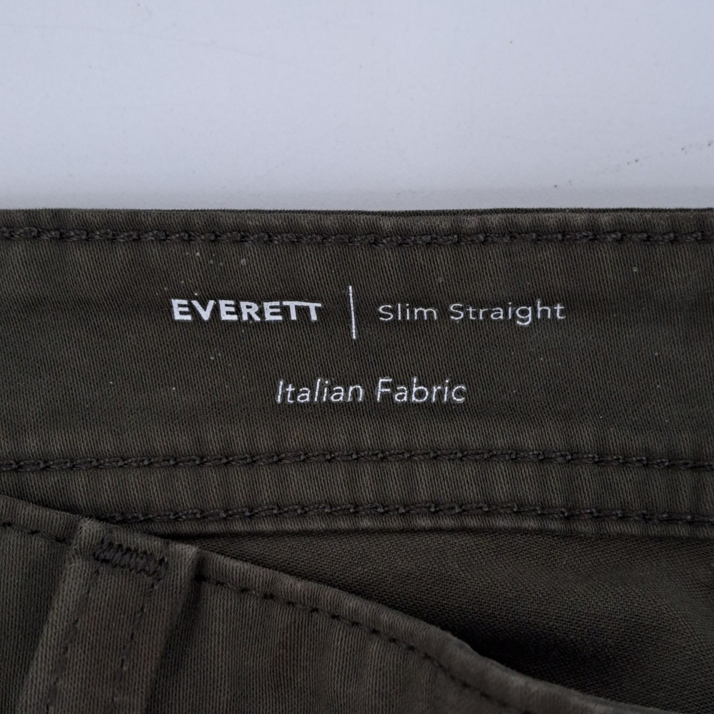 Adriano Goldschmied Everett Slim Straight Pants Mens 35x34 Italian Olive Green - Picture 4 of 12